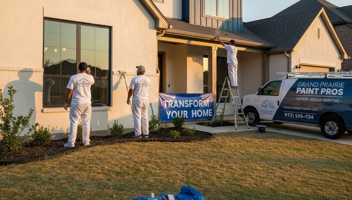 Dallas, TX house painters providing professional interior and exterior painting services