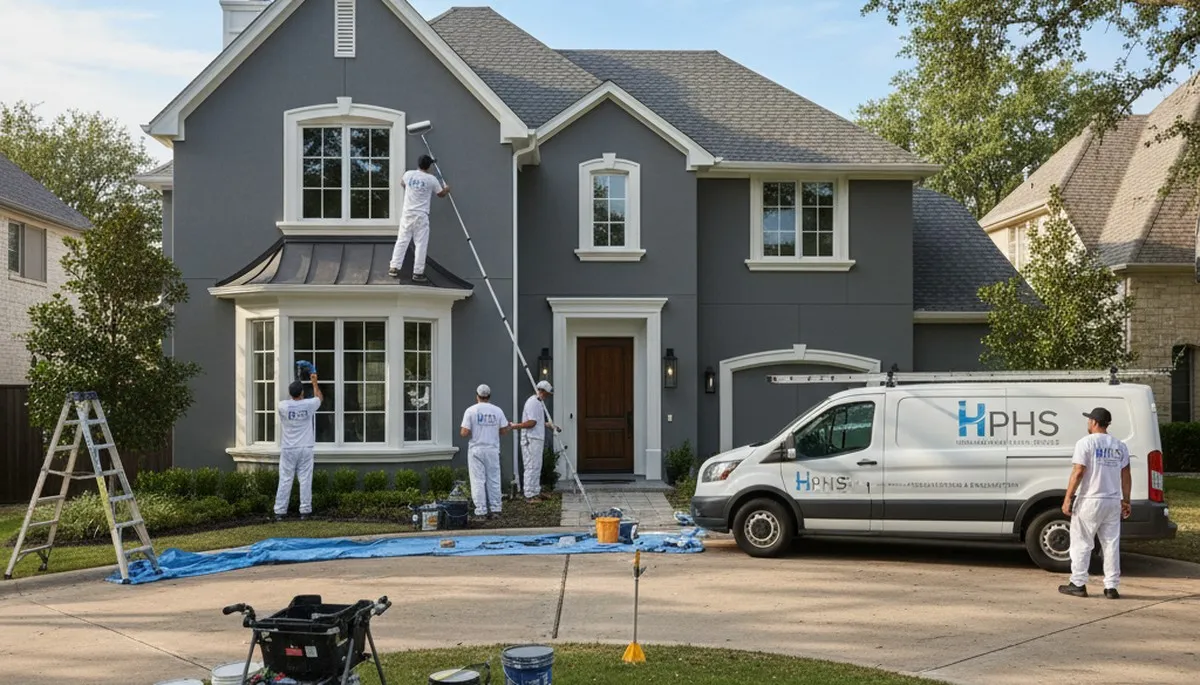 Dallas, TX house painters providing professional interior and exterior painting services