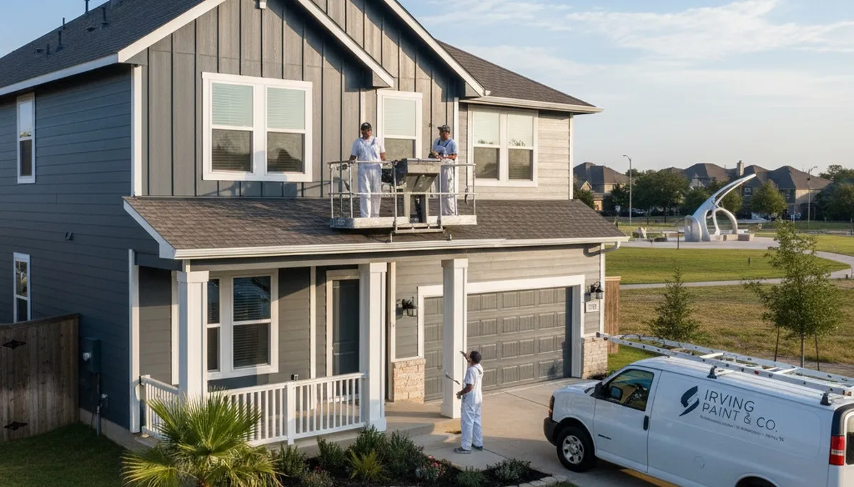Dallas, TX house painters providing professional interior and exterior painting services