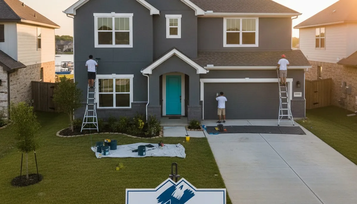 Professional house painters in Dallas TX providing expert residential exterior painting services