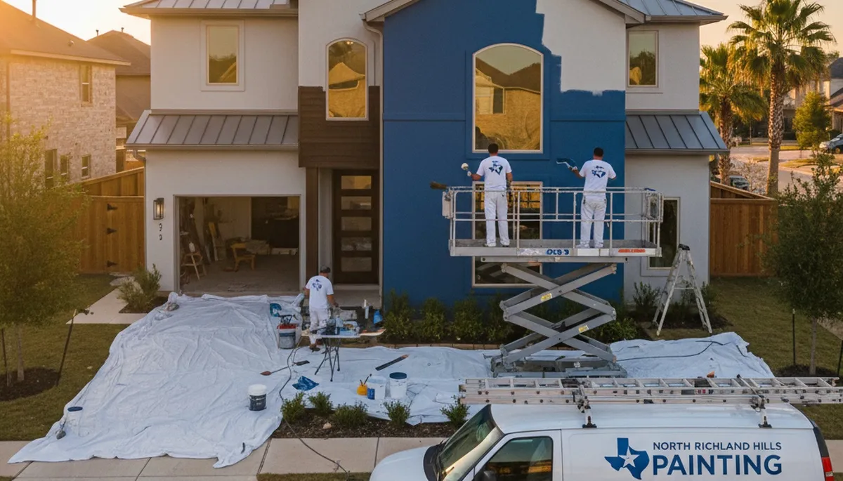 Professional house painters in Dallas TX providing expert residential exterior painting services